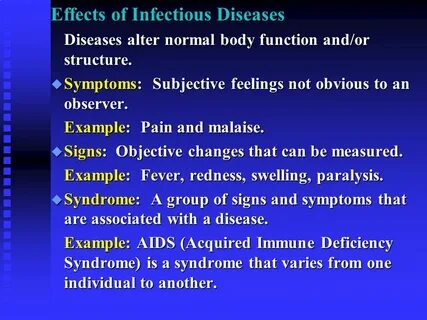 Diseases examples