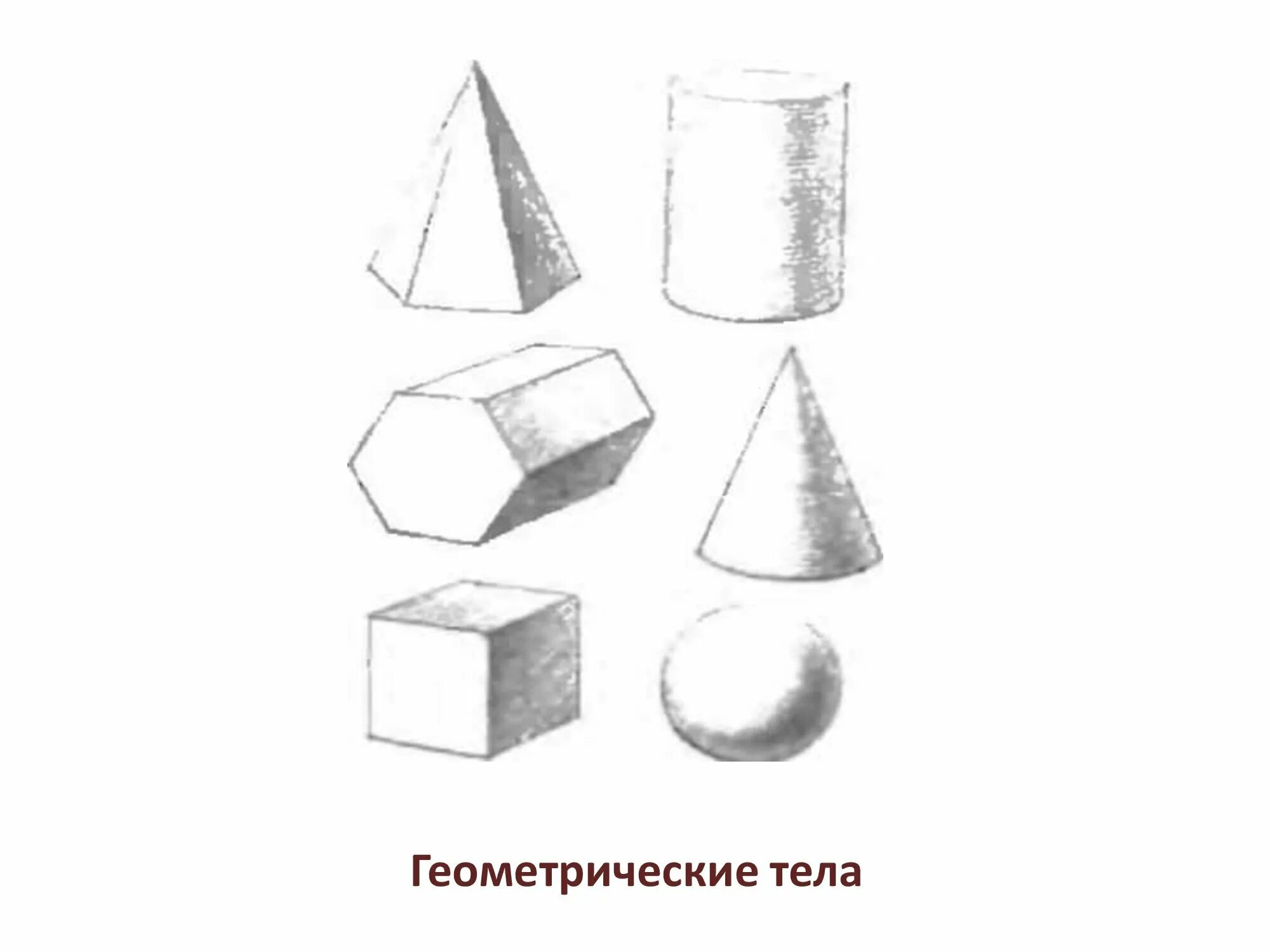 Формы куб шар цилиндр. Рисование геометрических тел (Призма, пирамида, куб).. Шар, Призма, цилиндр, куб штриховка. Призма пирамида цилиндр конус. Куб цилиндр конус шар Призма.