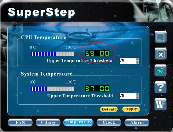 C system temp