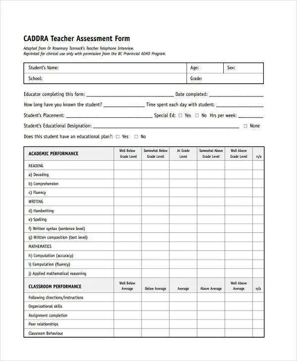 Sample format