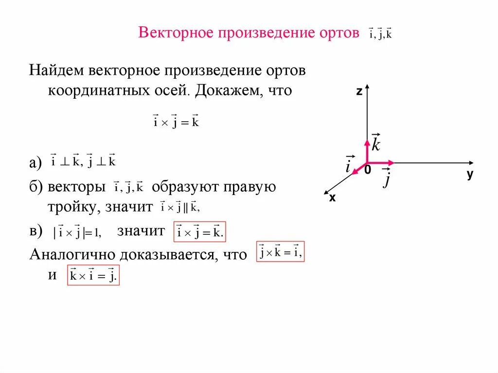 Нормаль через векторное произведение. Векторное произведение ортов координатных осей. Векторное произведение векторов → a a→ и → b b→. Произведение векторов нормали. Произведение векторов есть