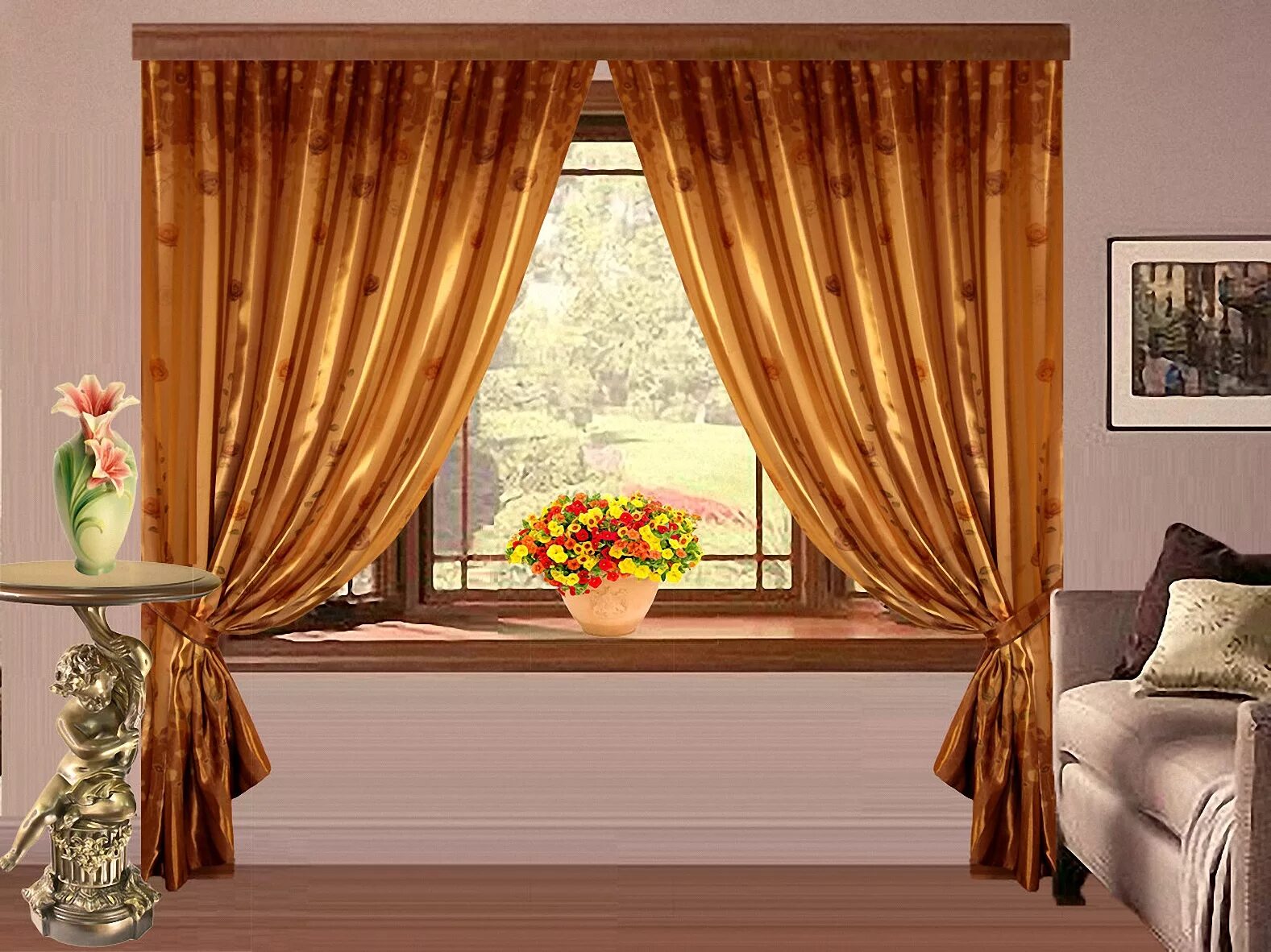 Окно со шторками. Короткие шторы в интерьере. Деревянные занавески на окна. Карниз на полукруглое окно. Окно со шторами.