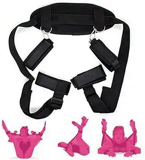 Bed Restraint Sex Bondage for Adult Couple Sex Cuff Tied Down Arm and Leg C...