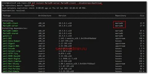 Mariadb server