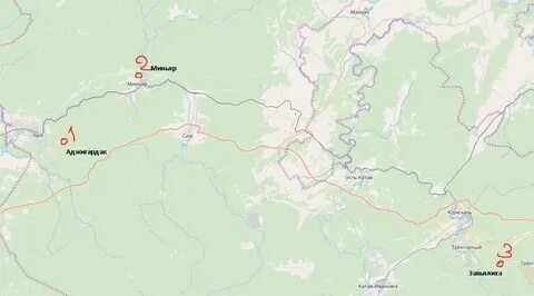 Усть катав на карте