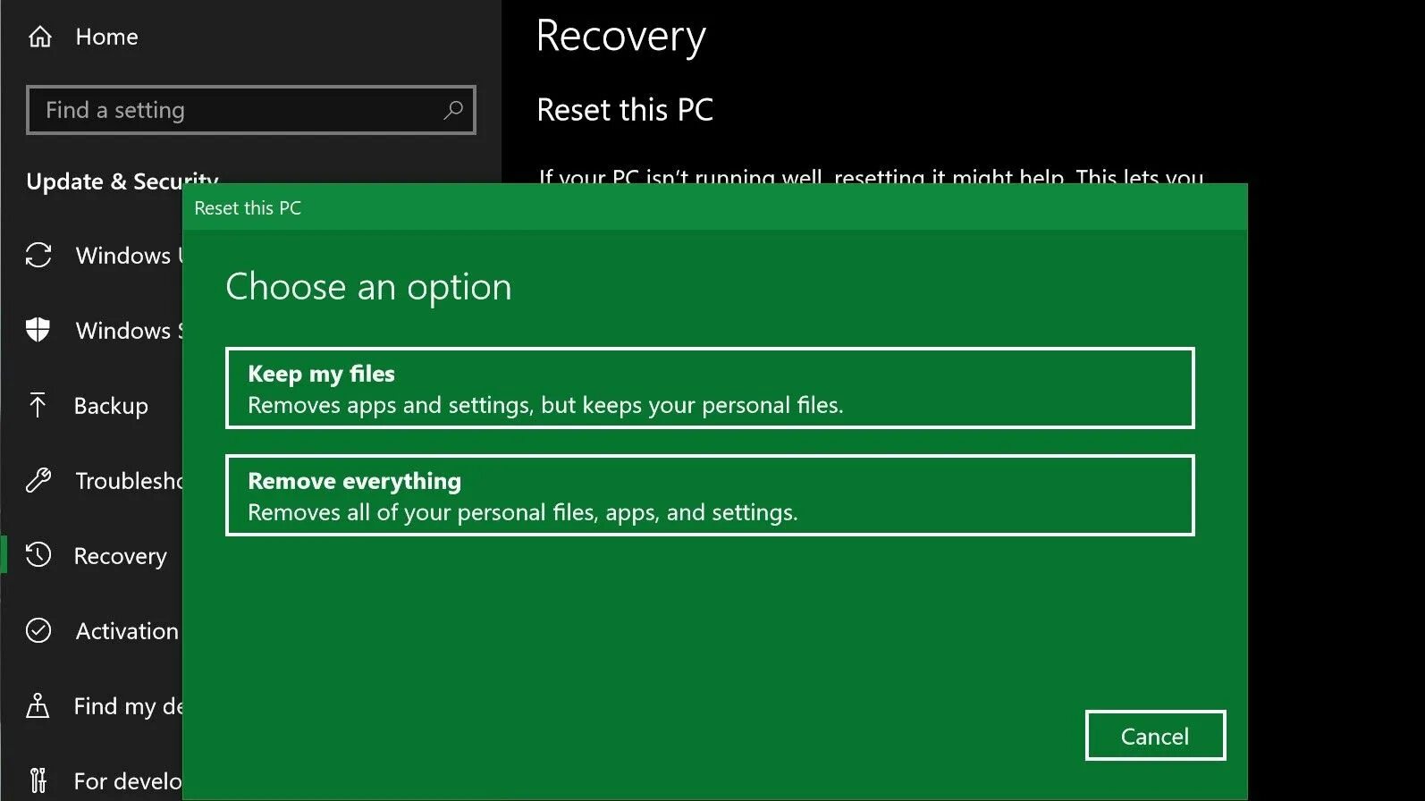 Reset factory setting. Recovery на пк. сброс виндовс 10. how to reset pc. сбросить виндовс 10 до заводских настроек.