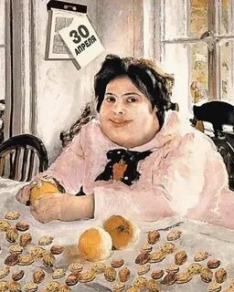 Картина васнецова девочка с персиками