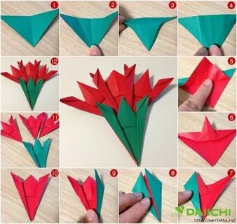 Как сложить цветы