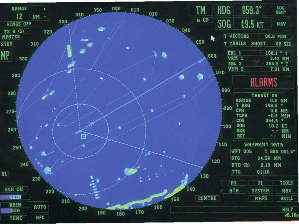 Radar24 на русском. Экран РЛС на судне. Система автоматической радиолокационной прокладки. Современные РЛС И Сарп. Система автоматической радиолокационной прокладки (Сарп).