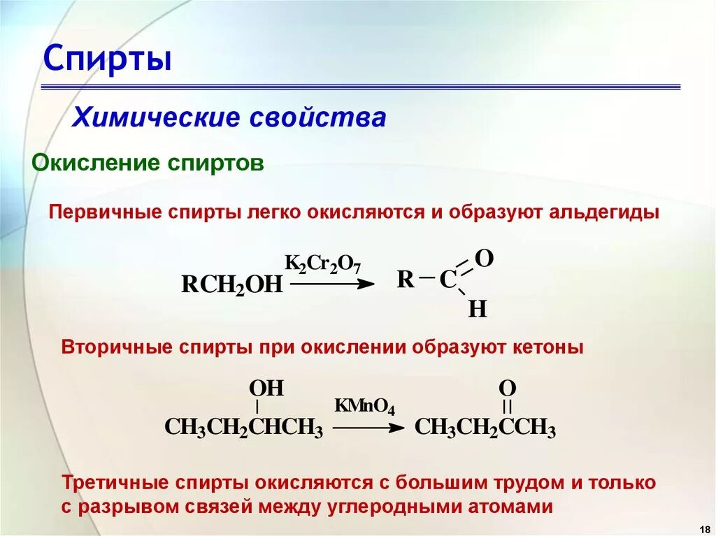 Химическое соединение спирта