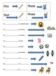 Demonstrative pronouns worksheets