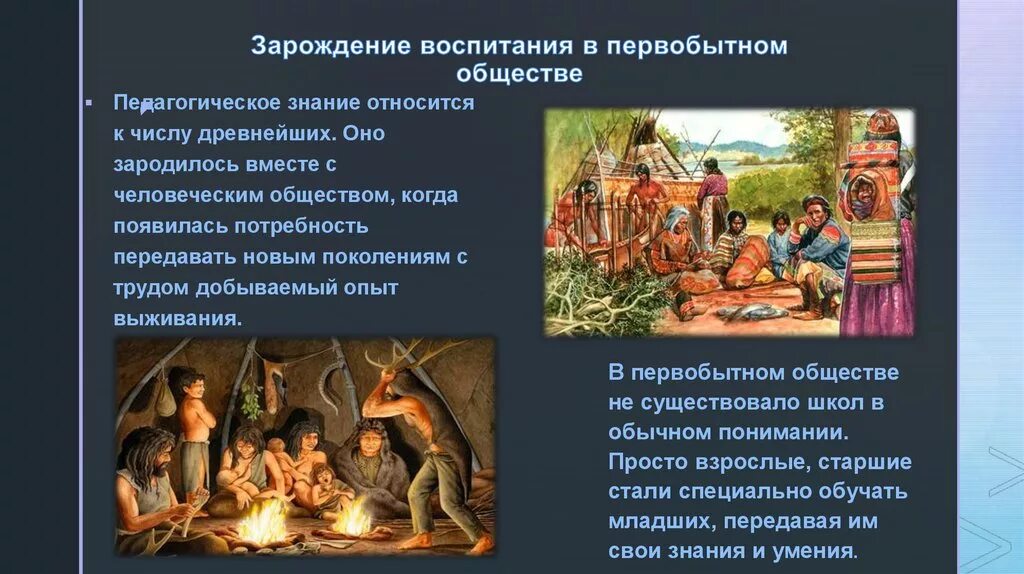 Педагогика в первобытном обществе. Воспитание в первобытном обществе. Воспитание в перво.ытном обществе. Воспитание в первобытнообщинном обществе.