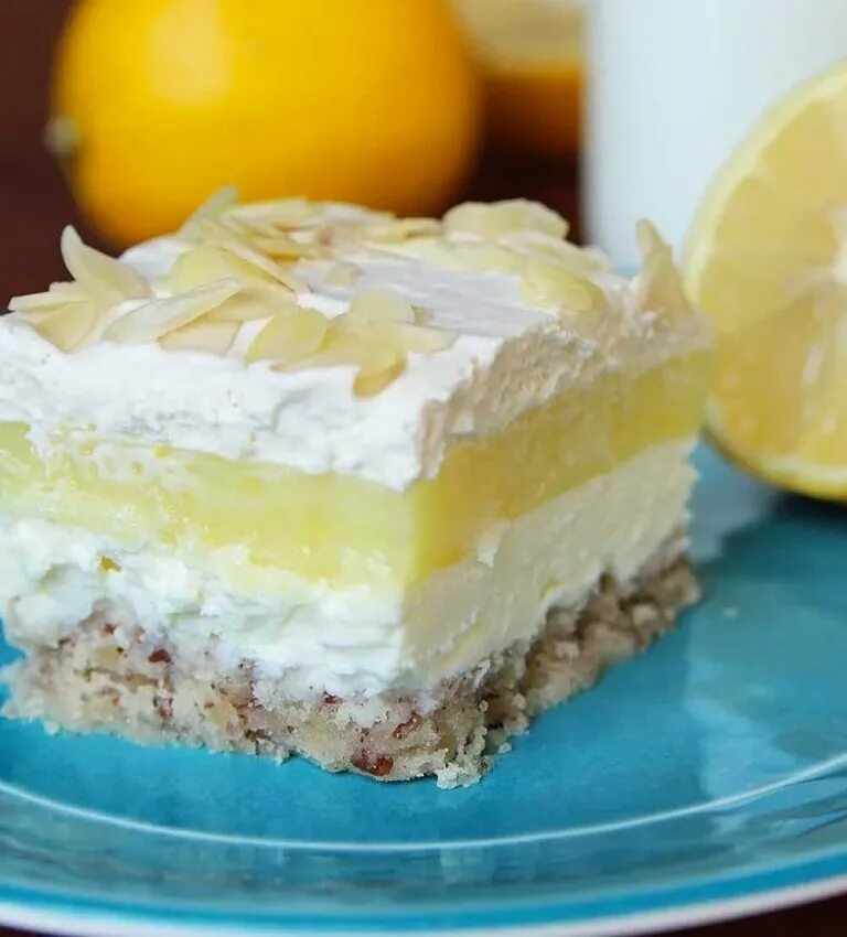 Меренговый торт с лимонным курдом Кулинарный канал Виктории Дзен