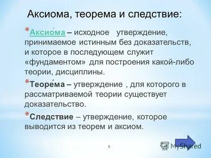 Теорема это утверждение