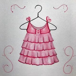 Рисование платья в детском саду