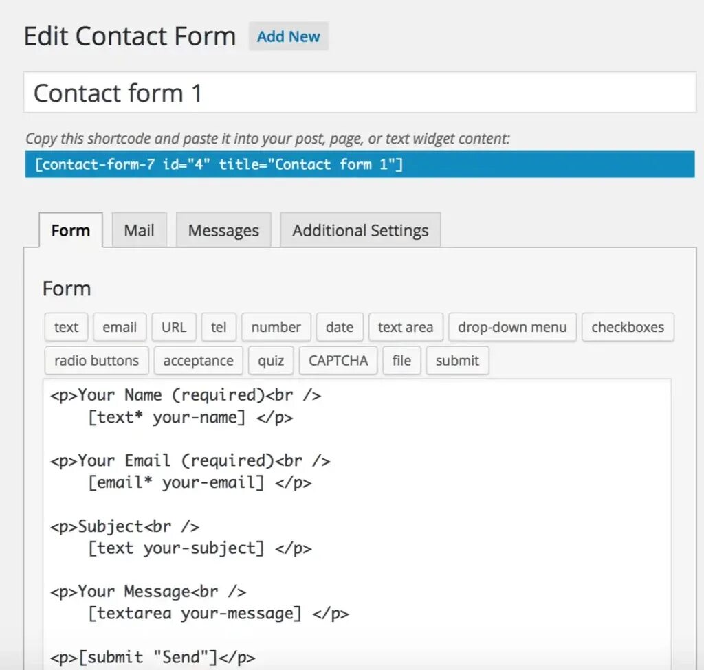 Forms textarea