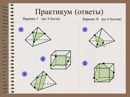 Виды сечений в геометрии