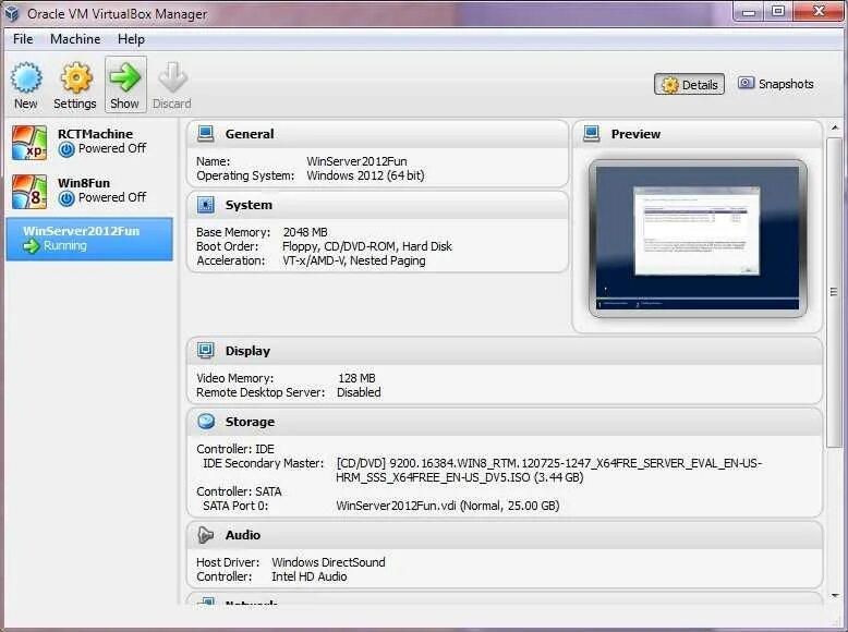 Virtualbox видеопамять