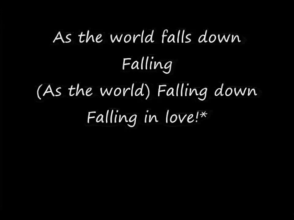 The world is falling. David Bowie as the World Falls down. David Bowie Lyrics. When the World Falls down.