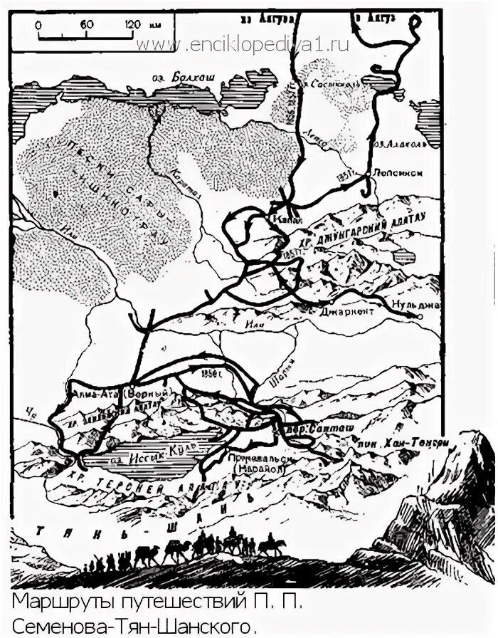 Тян Шанский маршрут экспедиции. Маршрут экспедиции Семенов тян Шанский. Маршрут экспедиции Семенова тян Шанского. Семенов тян Шанский карта путешествий. Семенов тян шанский маршрут экспедиции