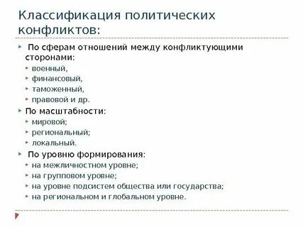 Участники политического конфликта