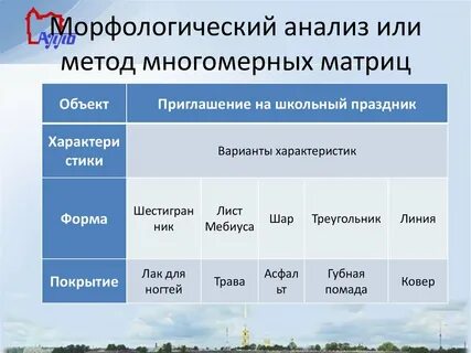 Морфологический анализ получил