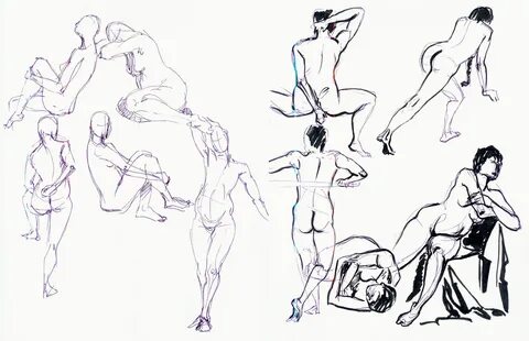 Croquis cafe: figure drawing resource no. 201 çizim