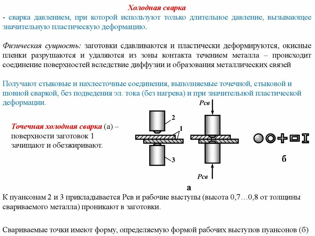 Приваривать что примеры. Схема шовной холодной сварки. Технология холодной сварки металла. Точечная холодная сварка. Холодная сварка пластичных материалов.