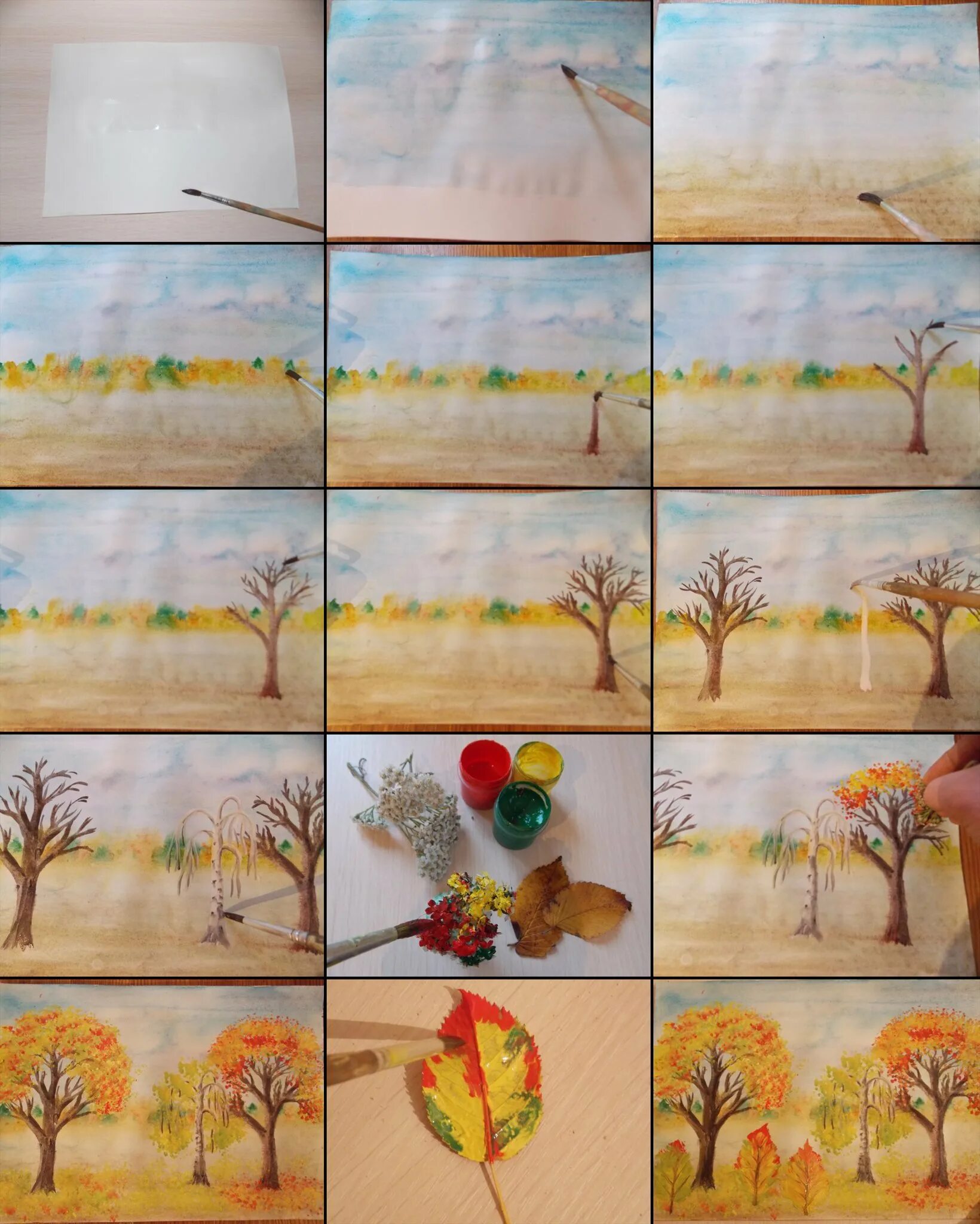 Осень картинки пошагово. Рисование осень. Рисование осеннего пейзажа. Осенний пейзаж пошагово для детей. Поэтапное рисование осеннего пейзажа.
