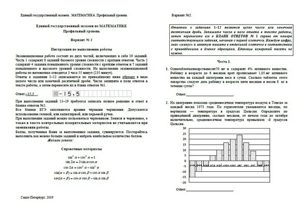 Анализ пробного егэ по математике. Источник: пробный экзамен Санкт-Петербург 05.04.2016. Вариант 2.. Пробный ЕГЭ по математике 24 09 22 Бузулук.