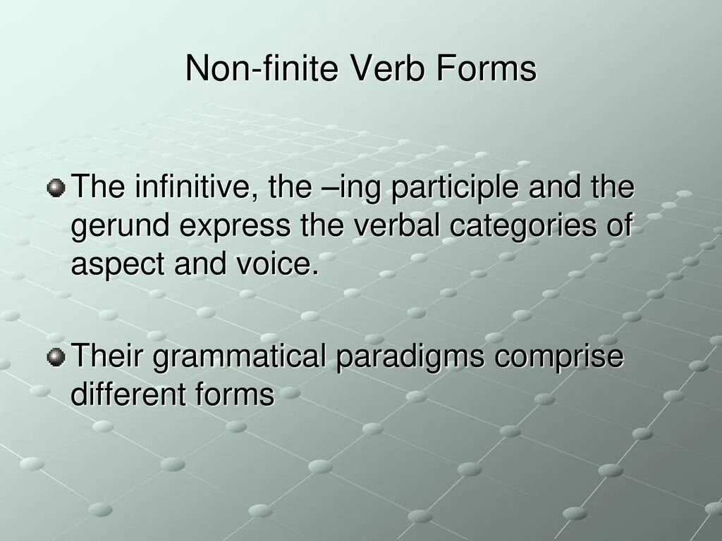 Forms of the verb the infinitive. Non-Finite forms of the verb Gerund, participle,. Nonfinite forms of the verb. The non-Finite forms of verb. The Infinitive. Non Finite forms of the verb.
