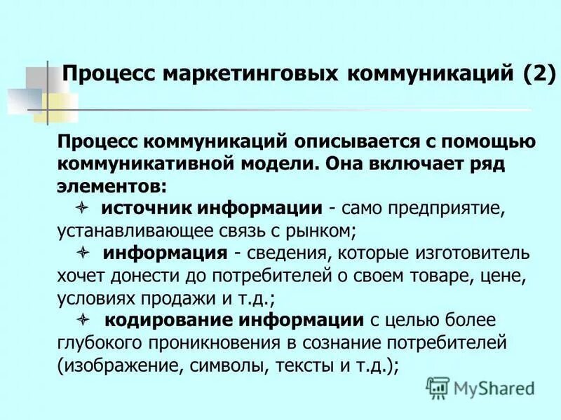 Тема маркетинговые коммуникации