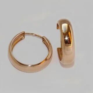 Серьги широкие кольца
