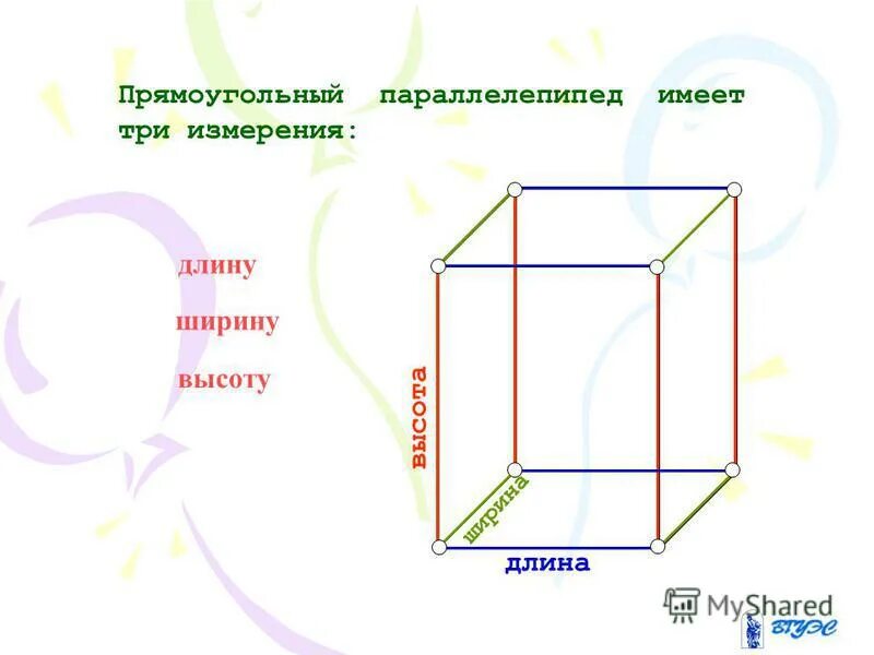 3 измерение прямоугольного параллелепипеда. Измерения прямоугольного параллелепипеда. три измерения прямоугольного параллелепипеда. прямоугольный параллелепипед имеет три измерения. триизмеркния прямоугольного параллелепипеда.