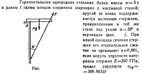 Однородный стержень массой 6 кг