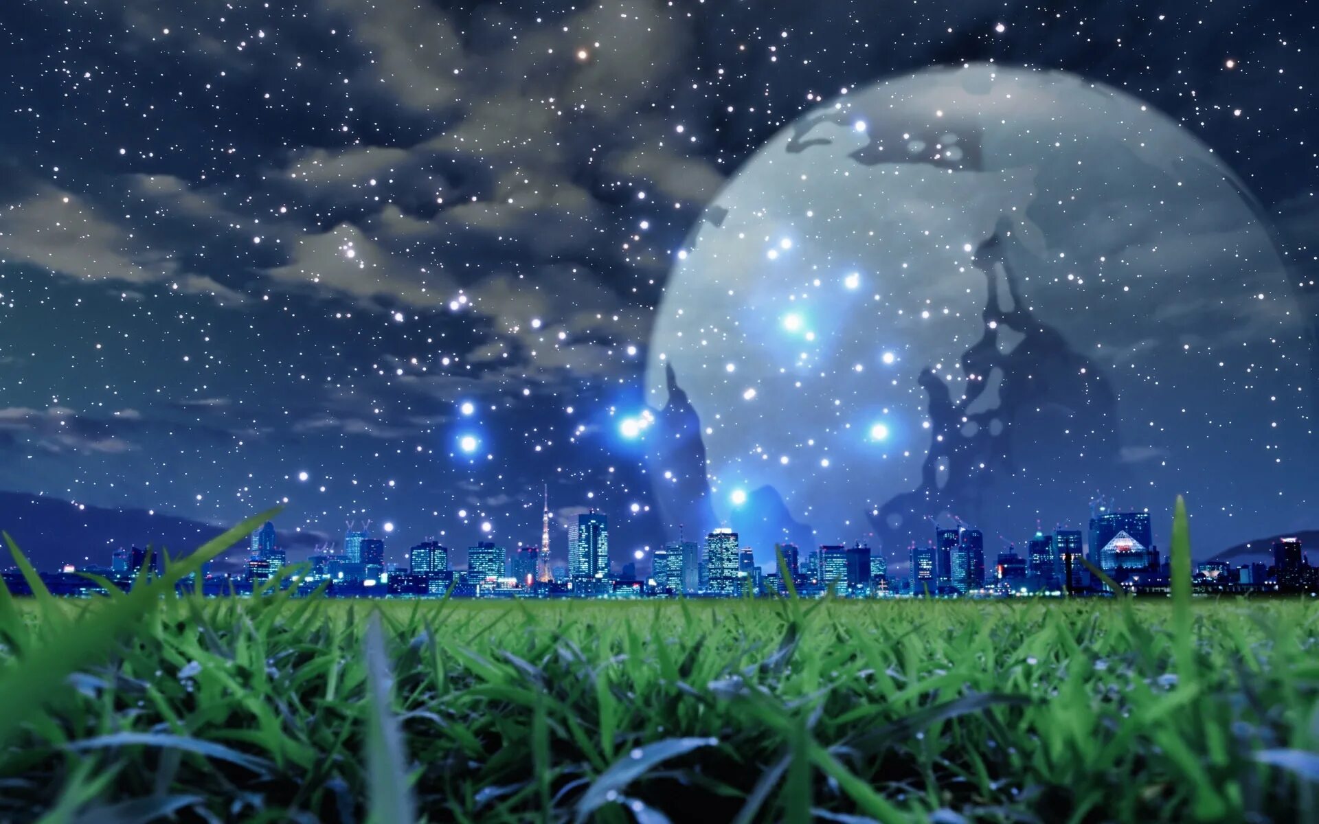 Картинки на ночь. Рэй Брэдбери озеро. Сказочная ночь. Волшебный ночной пейзаж. Ночное небо с планетами.