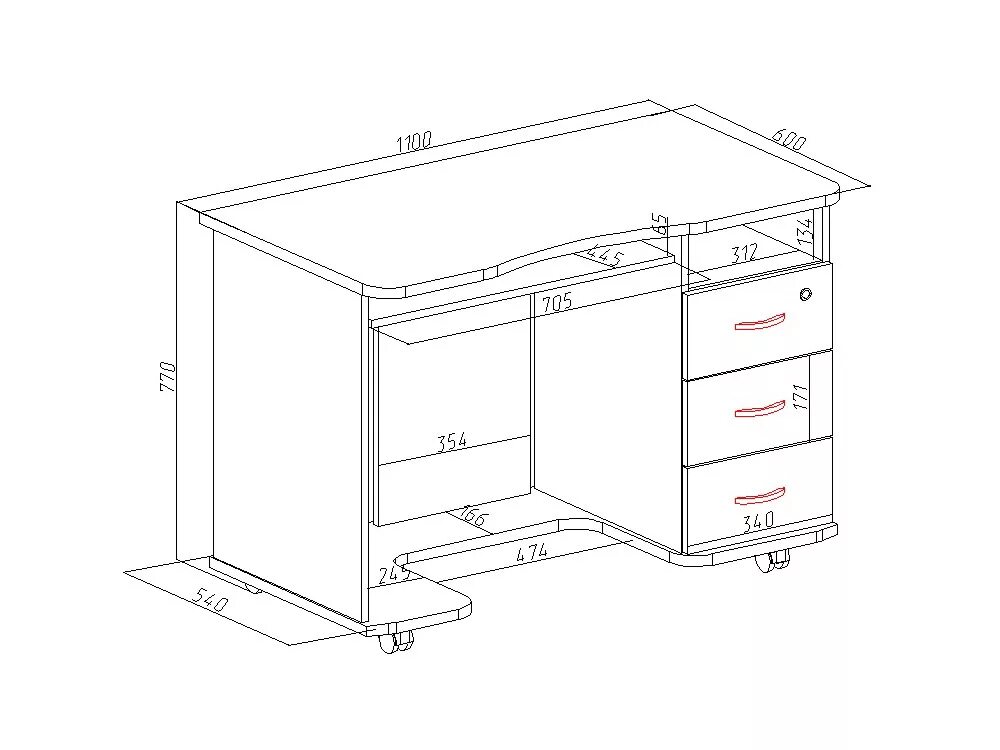 Какие размеры рабочего стола