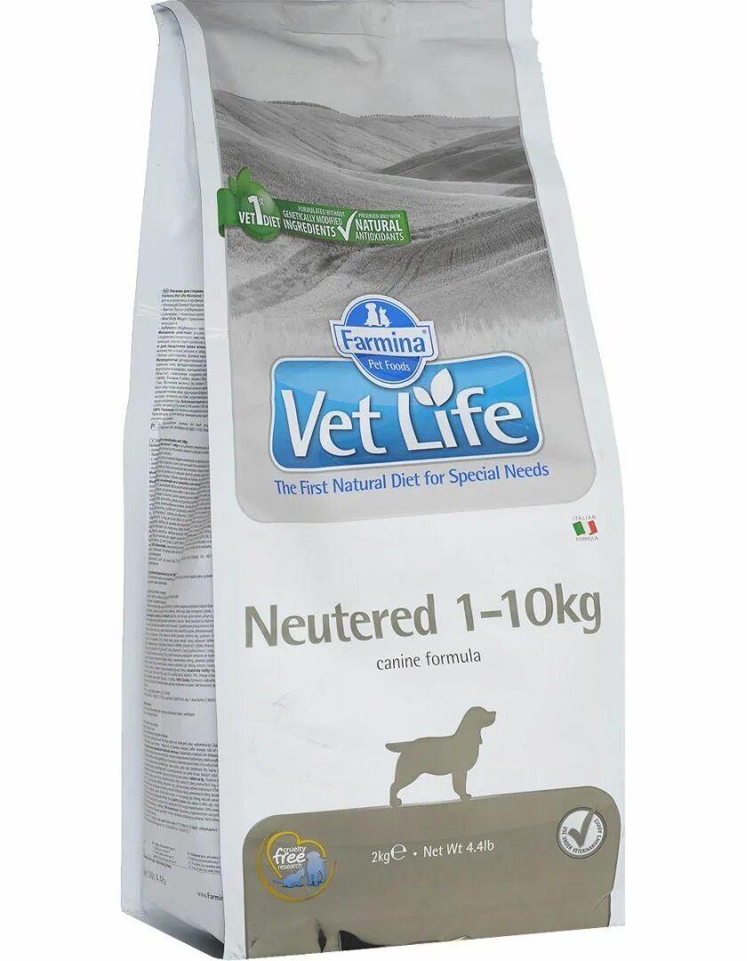 Vet life 10 кг. Farmina vet Life Dog Neutered +10kg. Farmina vet Life Neutered 1-10kg. Фармина для кастрированных собак. Корм для собак Farmina vet Life для стерилизованных собак.