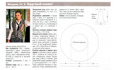 Красивые жилеты схемы и описание
