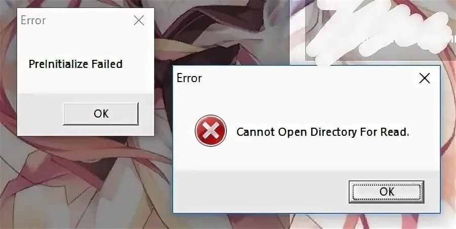 Error cannot open