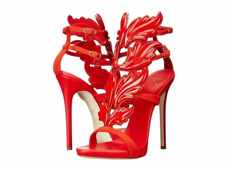 Крылатые сандали. Джузеппе Занотти обувь. Giuseppe Zanotti Wing Red. Zanotti обувь красные. Красные туфли Zanotti.