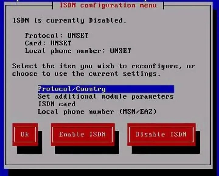 Protocol disabled