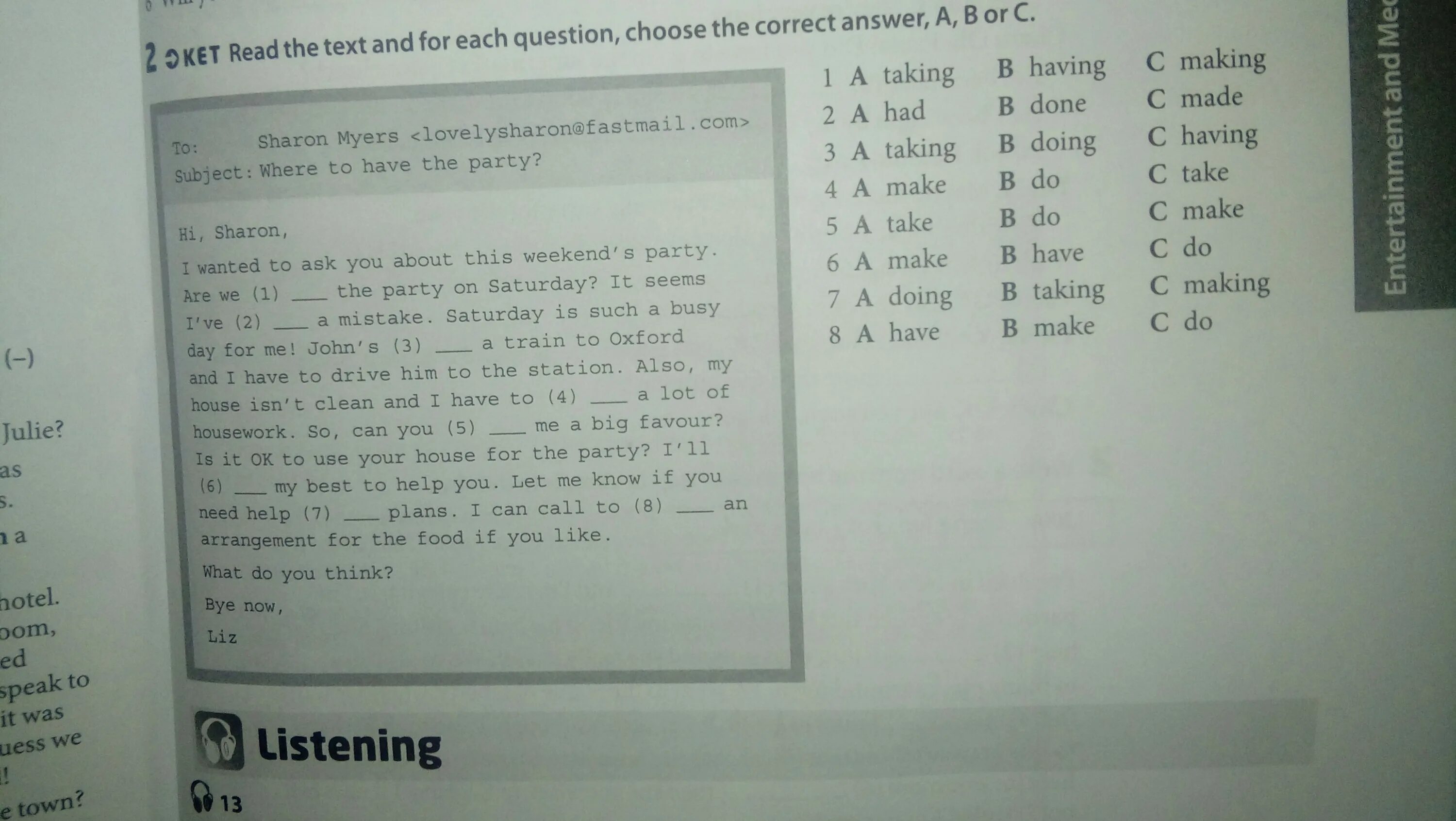 Choose the task to do. Read the text and answer the questions. Choose the answer. Read the text and answer the questions 4 класс. Read the text с ответами.