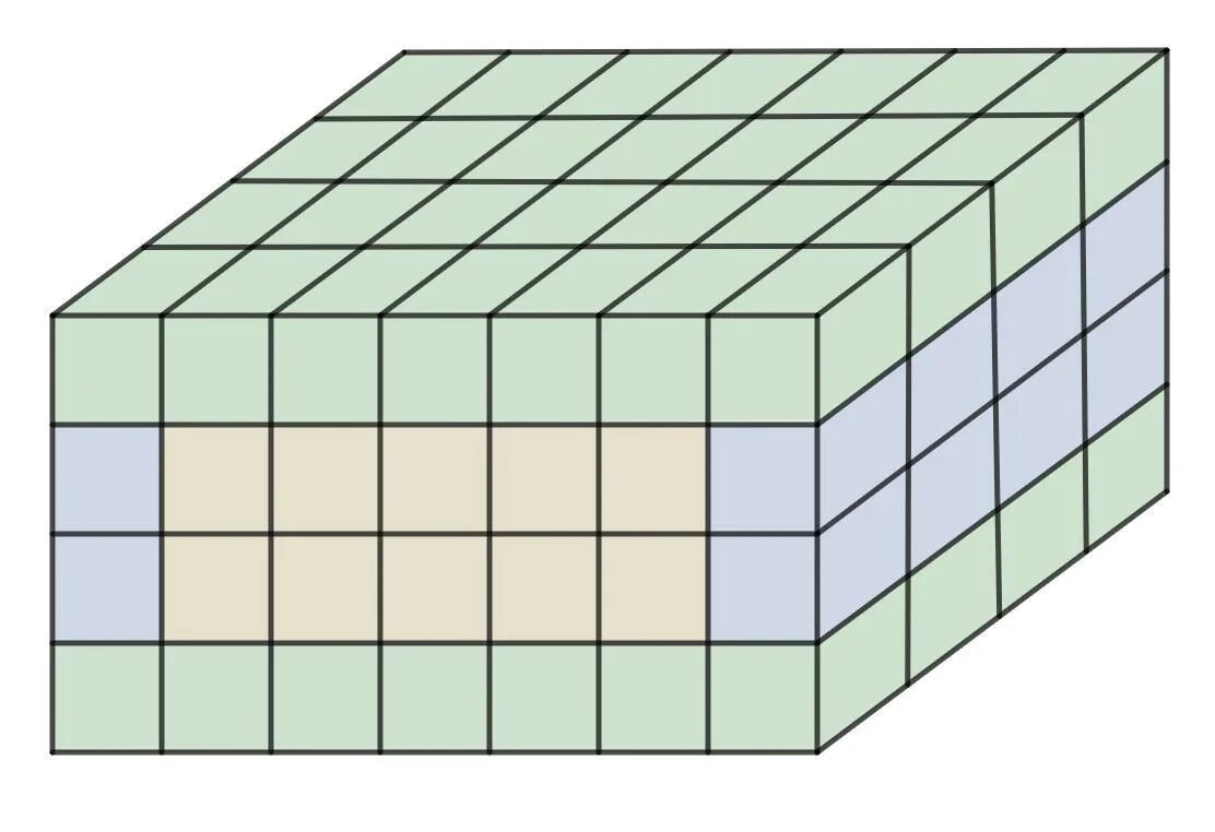 Из скольких кубиков состоит параллелепипед. Параллелепипед из кубиков. Прямоугольный параллелепипед из кубиков. Станция куб-у. Параллелепипед из маленьких кубиков неокрашенные грани.