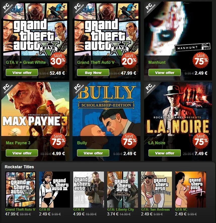 Сервис rockstar games