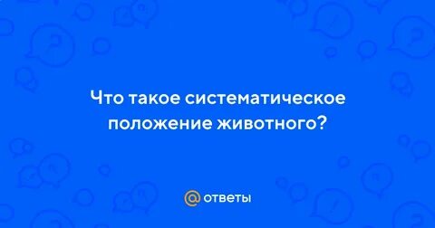 Система положения животных