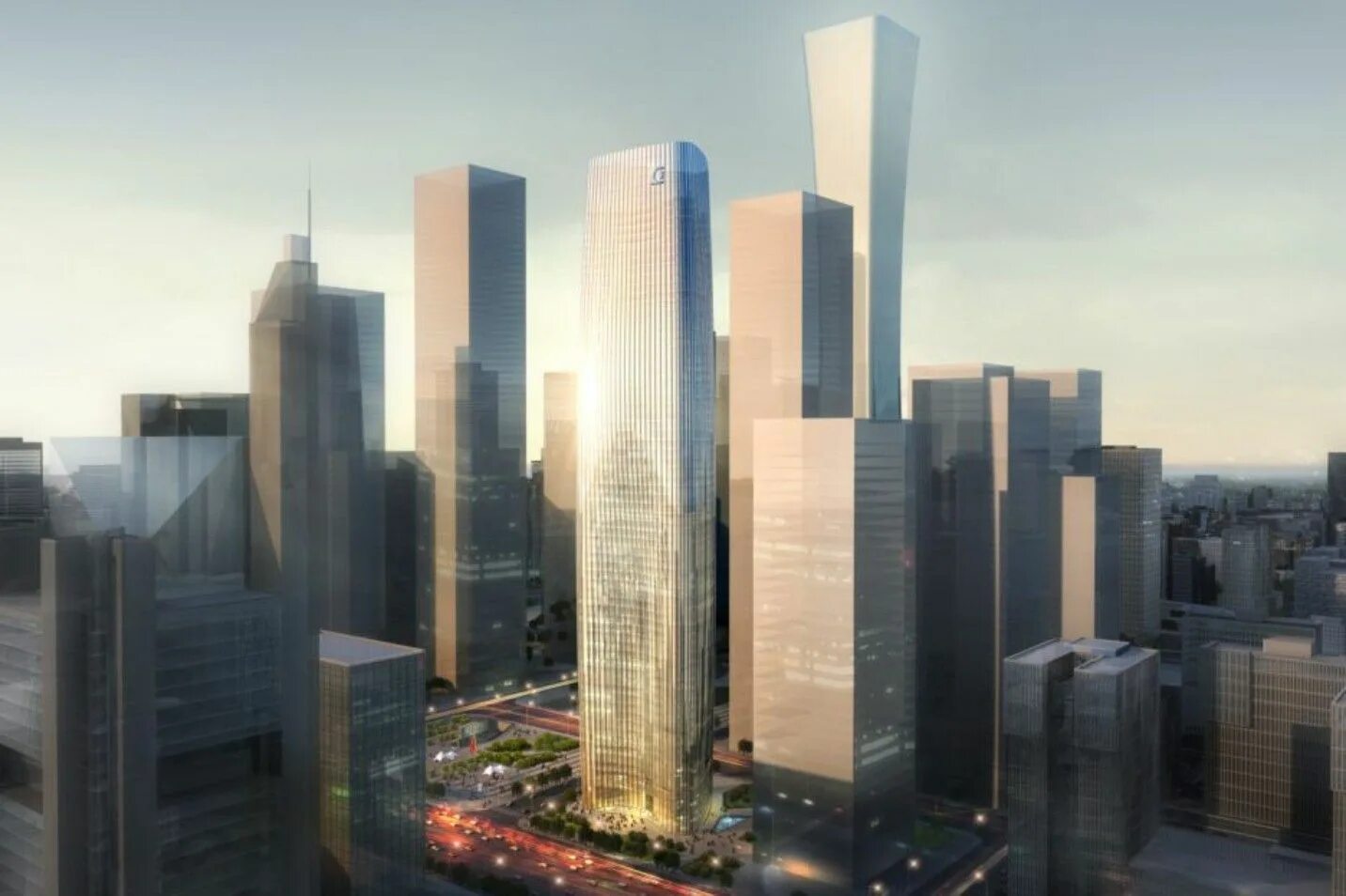 Пекинская башня CITIC. Жилые башни. Рига небоскребы z Тауэр. Nanjing Financial City II GMP.