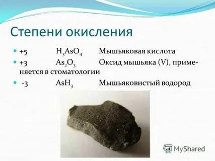 В какой подгруппе находится мышьяк