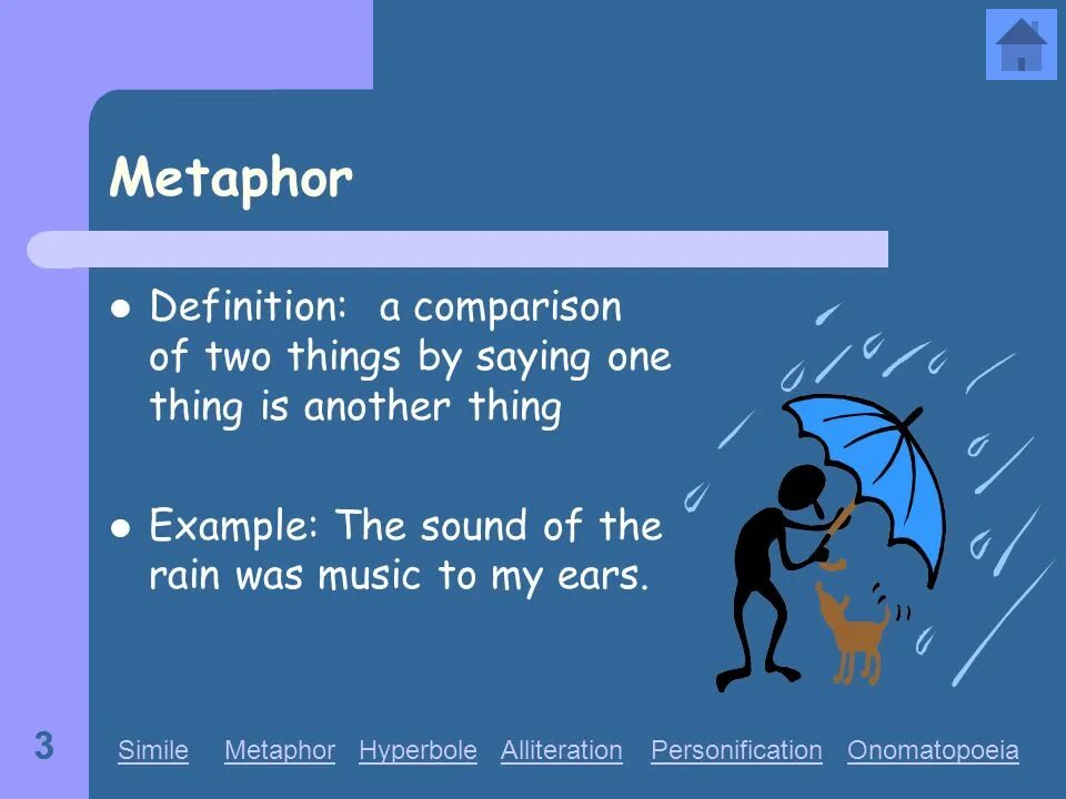 Compare definition. Metaphors in english. metaphor definition. metaphor and simile examples. onomatopoeia poem?.