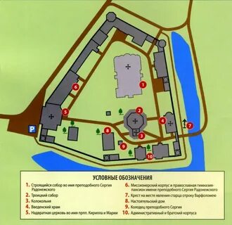 План монастыря